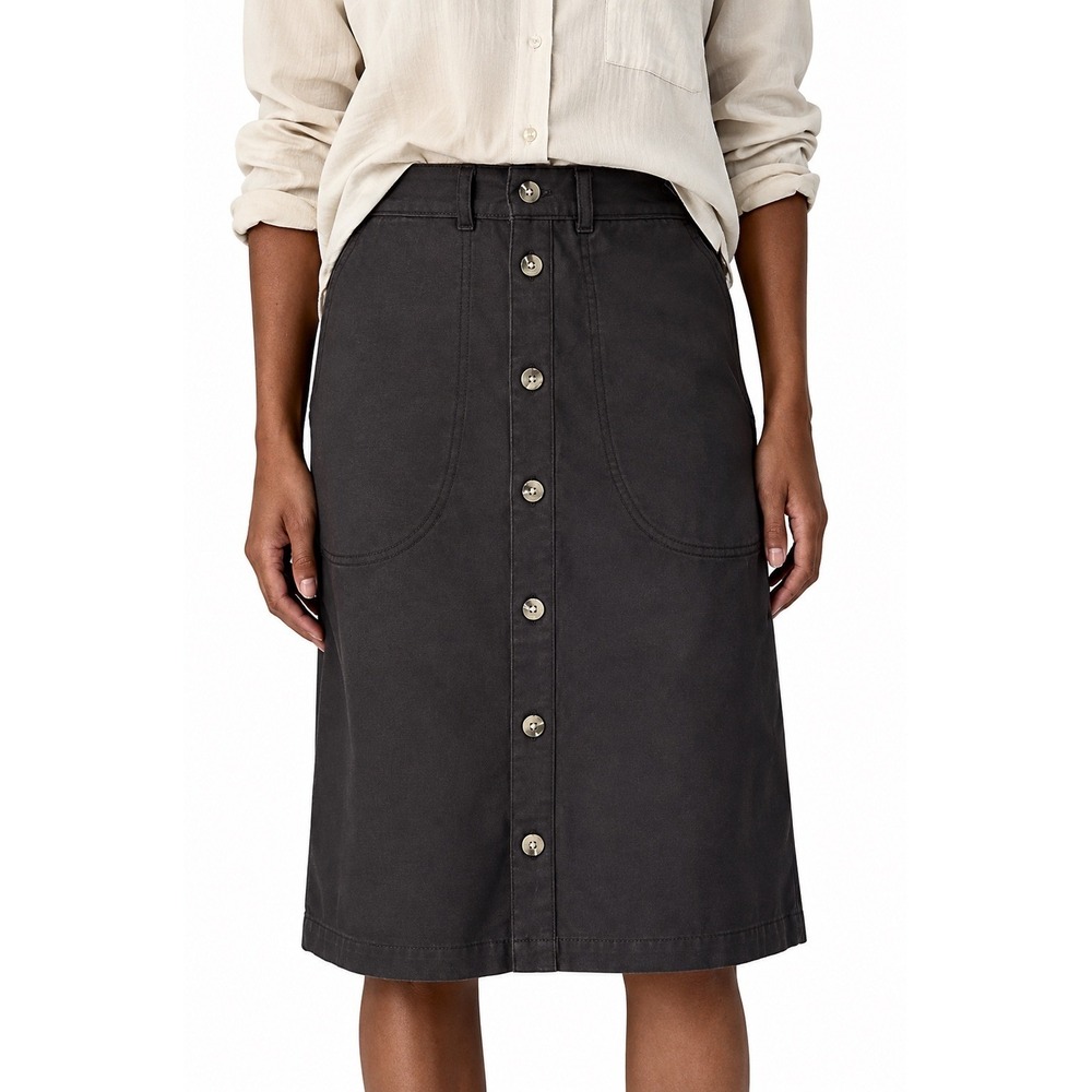 Patagonia Women's Point Reyes Canvas Skirt Black Small NWT ($99 Retail)